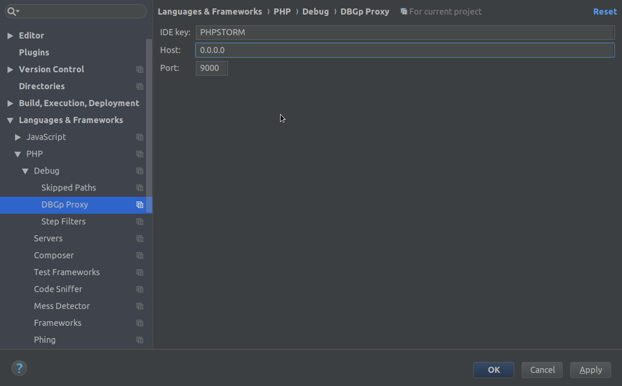 phpstorm docker for mac